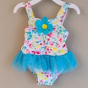 Floral one piece swimsuit